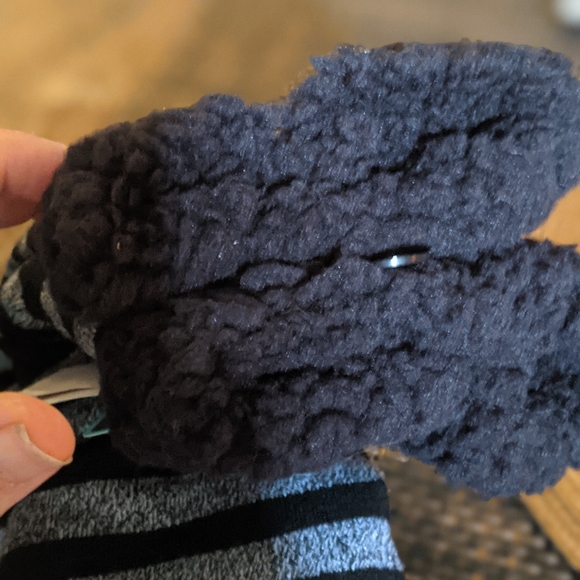 Night before Christmas Jack Skeleton Fuzz Crew Socks - Picture 5 of 7